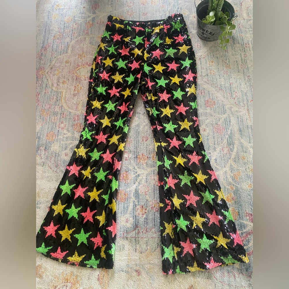 Nasty Gal Star Detail Fit and Flare Pant